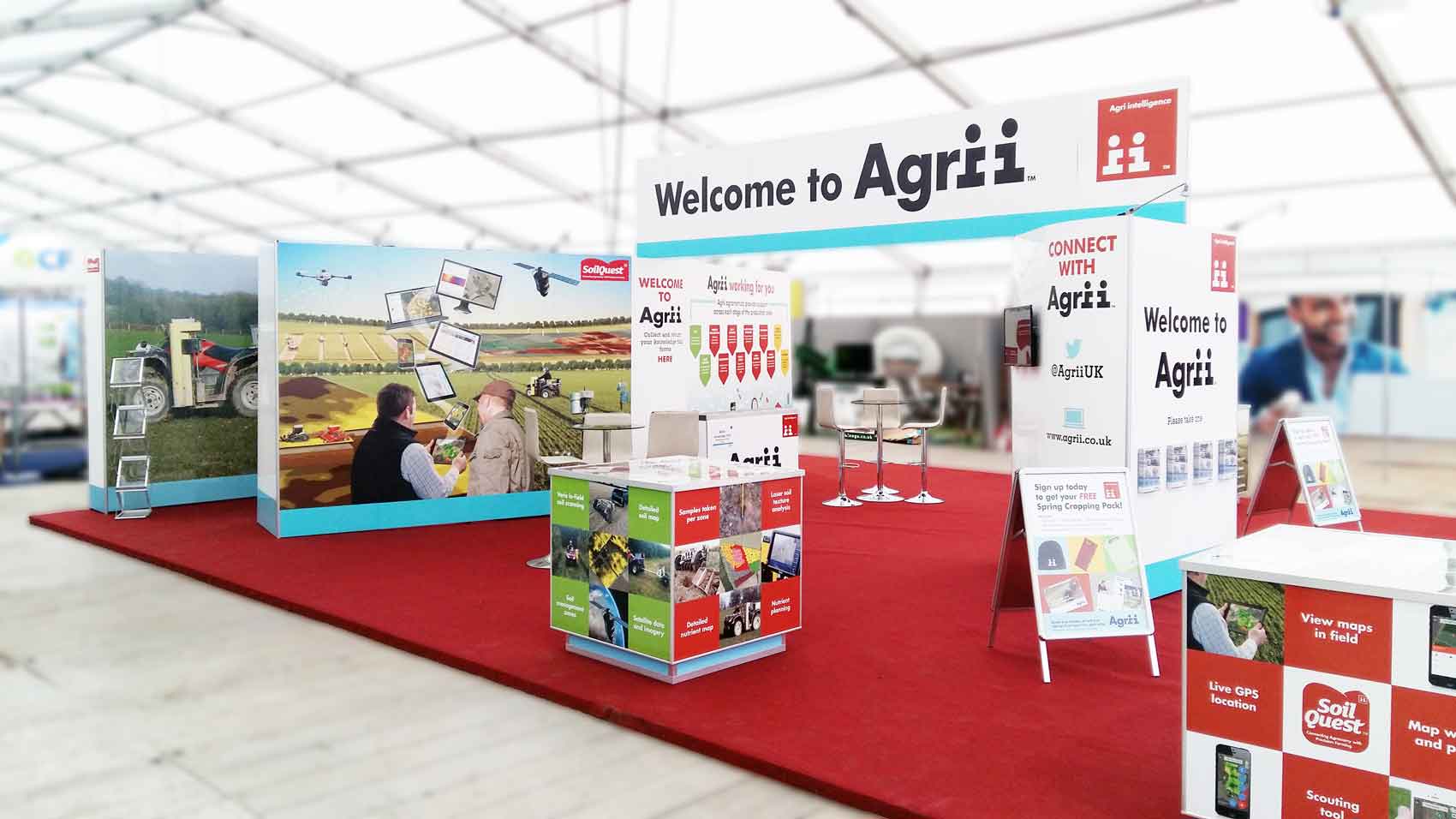 Agri at Lamma a Mobex indoor stand build 